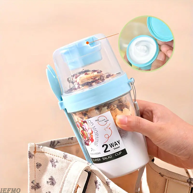 On-the-Go Salad Bowl Set with  - Meal Prep Veggie 评论和价格