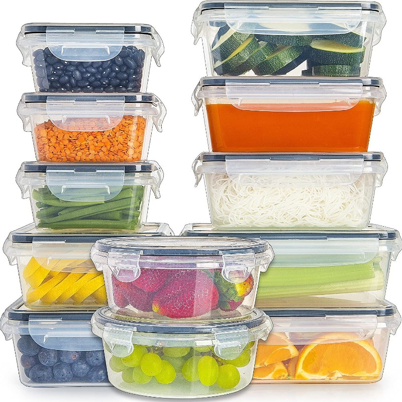 12pcs Airtight Food Storage Co - Meal Prep Veggie 评论和价格