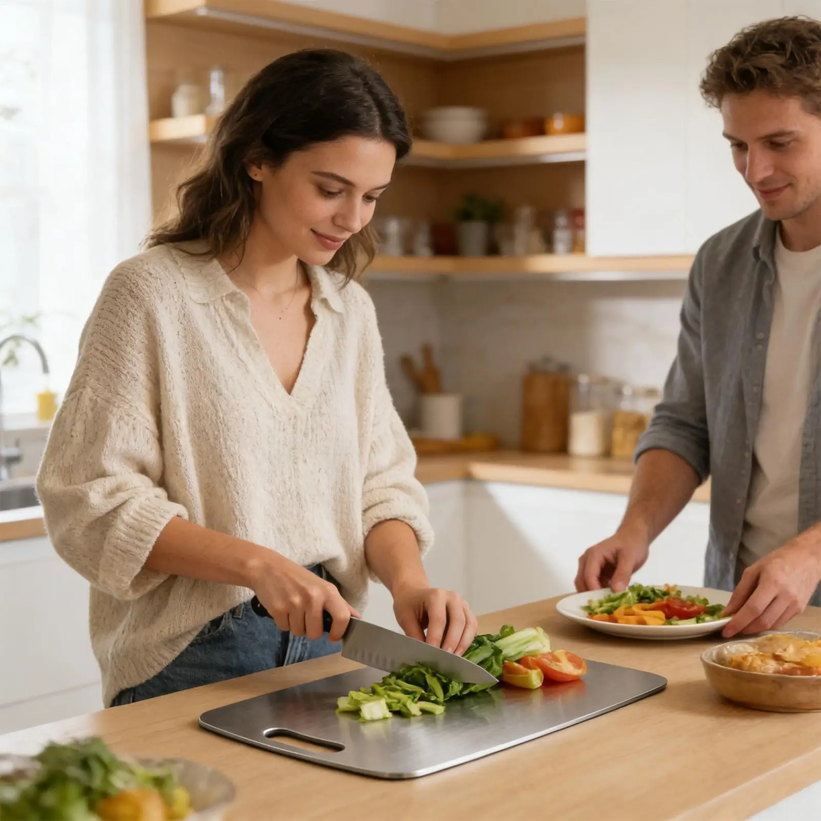 Stainless Steel Chopping Board - Meal Prep Veggie 评论和价格