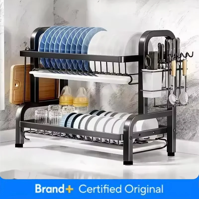 2 Tier Stainless Steel Dish Dr - Meal Prep Organizer 评论和价格