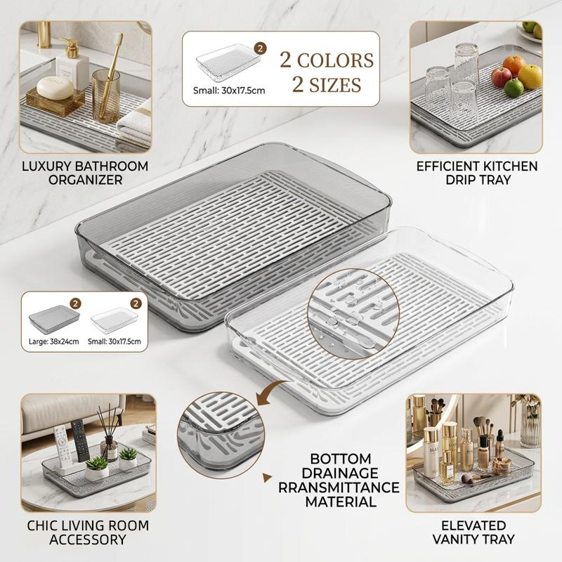 Double-Layer Rectangle Plastic - Meal Prep Organizer 评论和价格