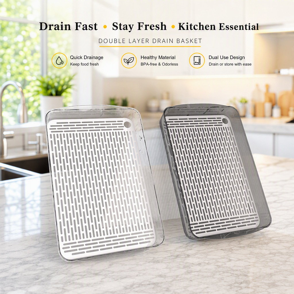 Double-Layer Rectangle Plastic - Meal Prep Organizer 评论和价格