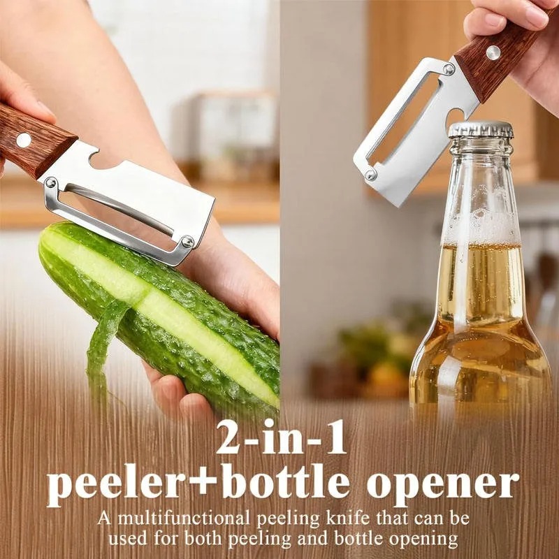 1/2/3/5pcs Oak Wood Handle Sta - Meal Prep Veggie 评论和价格