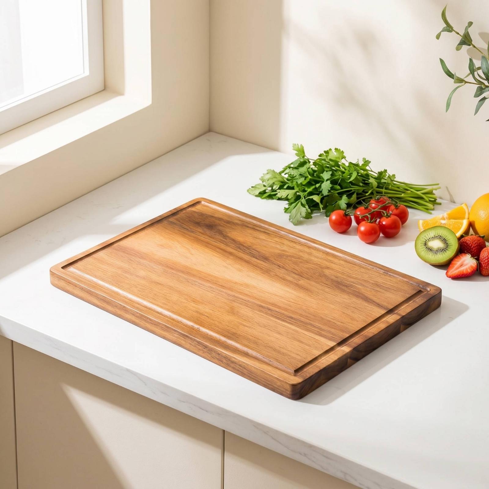 Solid Acacia Wood Kitchen Cutt - Meal Prep Juice 评论和价格