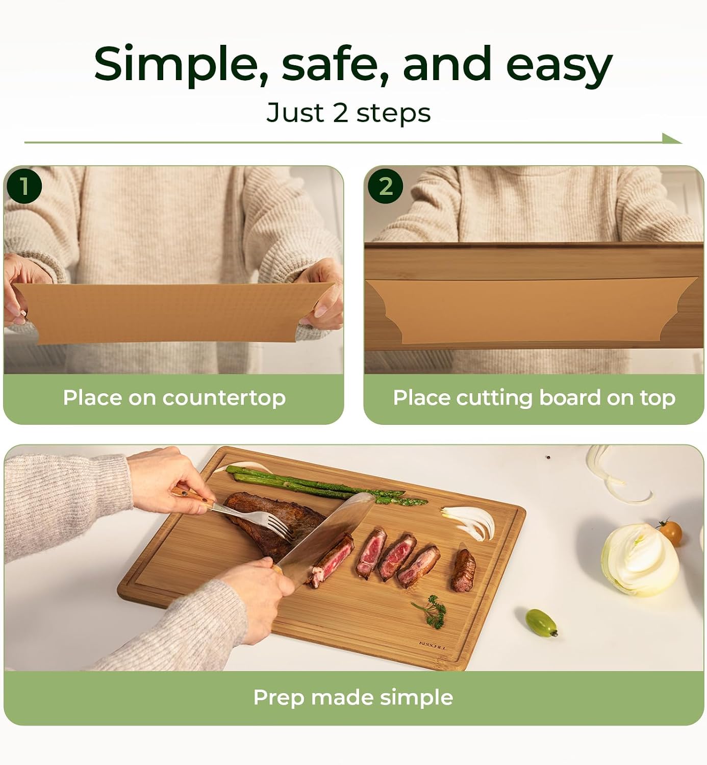 Keechee Bamboo Cutting Board w - Meal Prep Juice 评论和价格