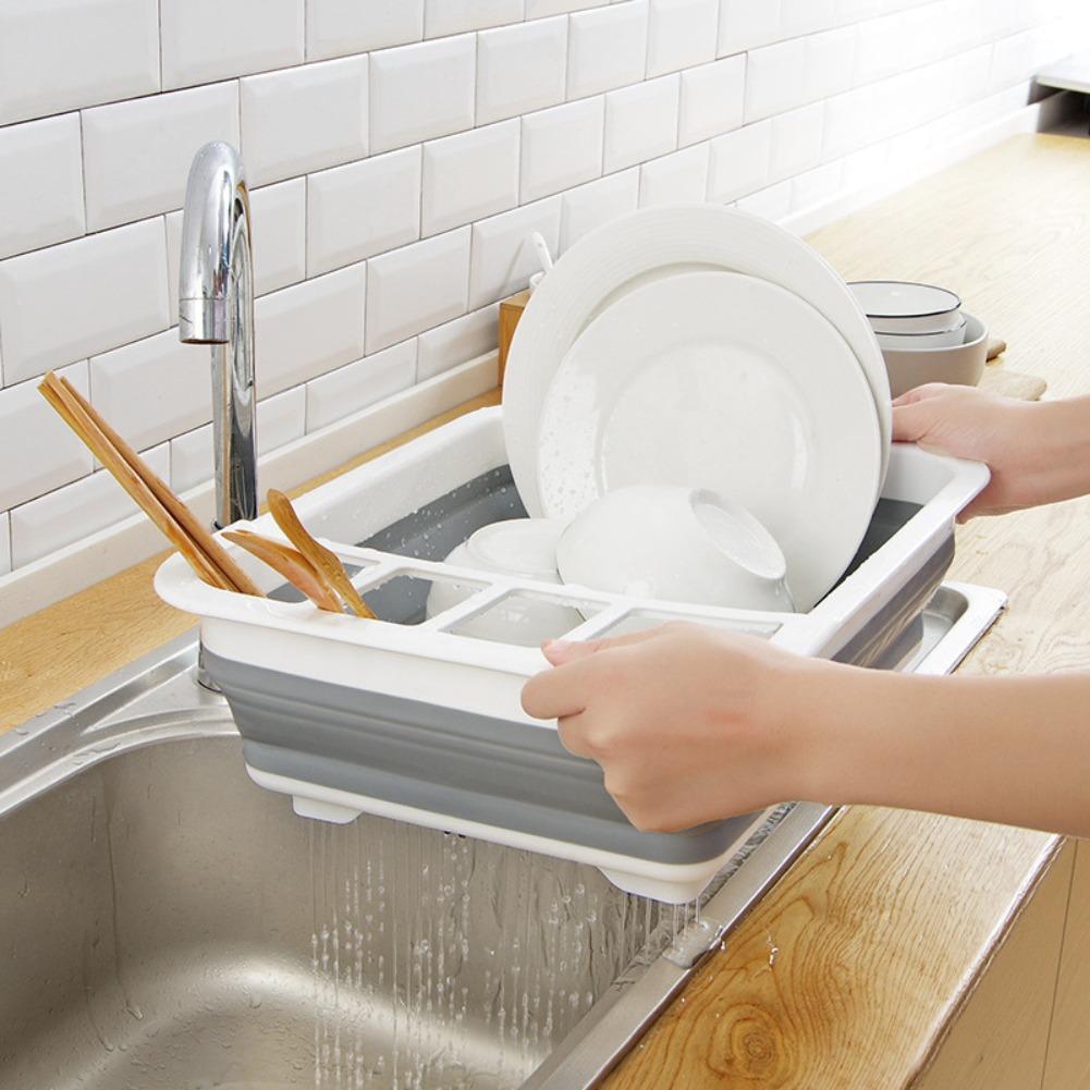 Foldable Dish Drainer Bowl Rac - Meal Prep Organizer 评论和价格