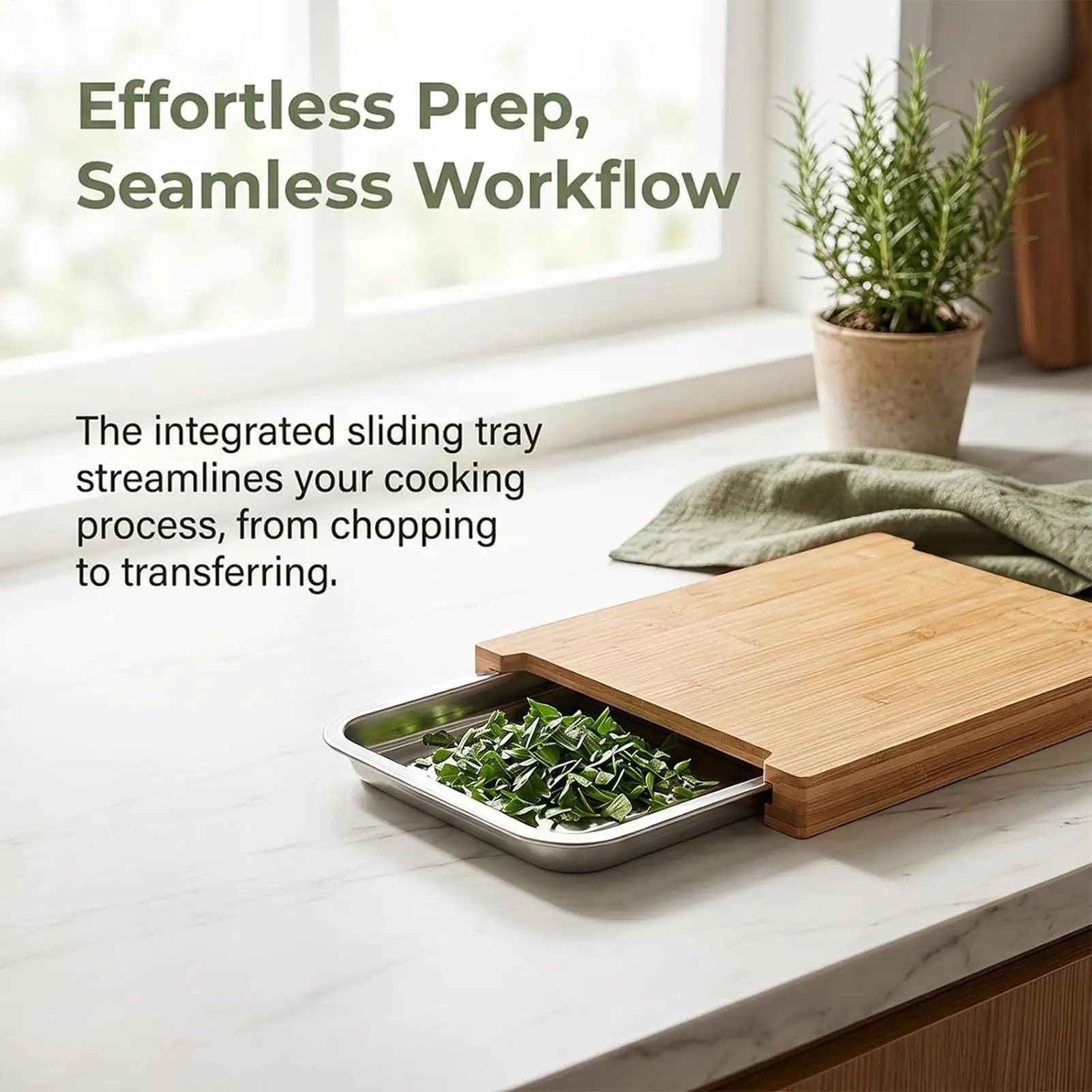 Wooden Cutting Board Non-Slip  - Meal Prep Veggie 评论和价格
