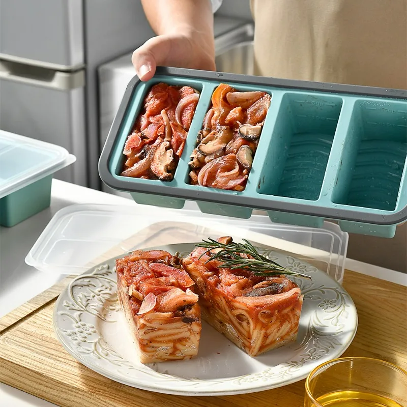1pc Silicone Food Freezer Tray - Meal Prep Oatmeal 评论和价格