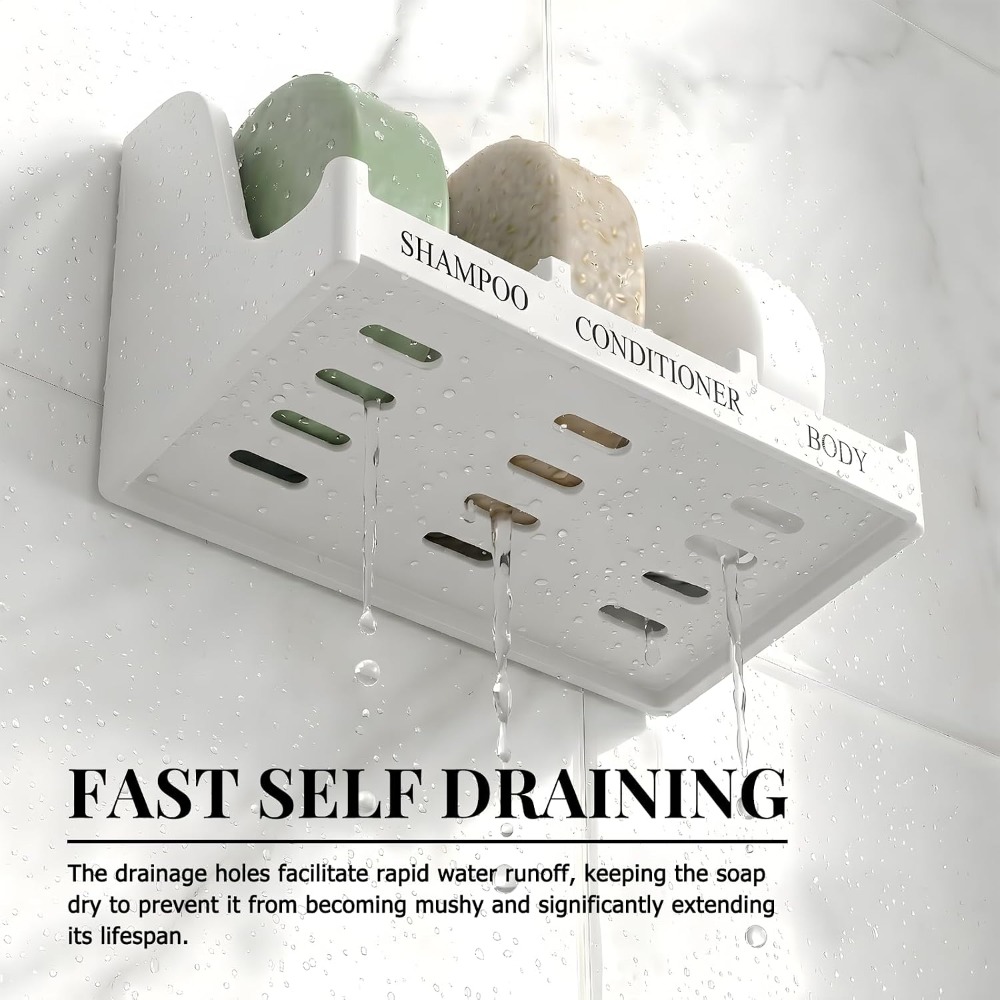 No Drill Self Draining Soap Di - Meal Prep Organizer 评论和价格