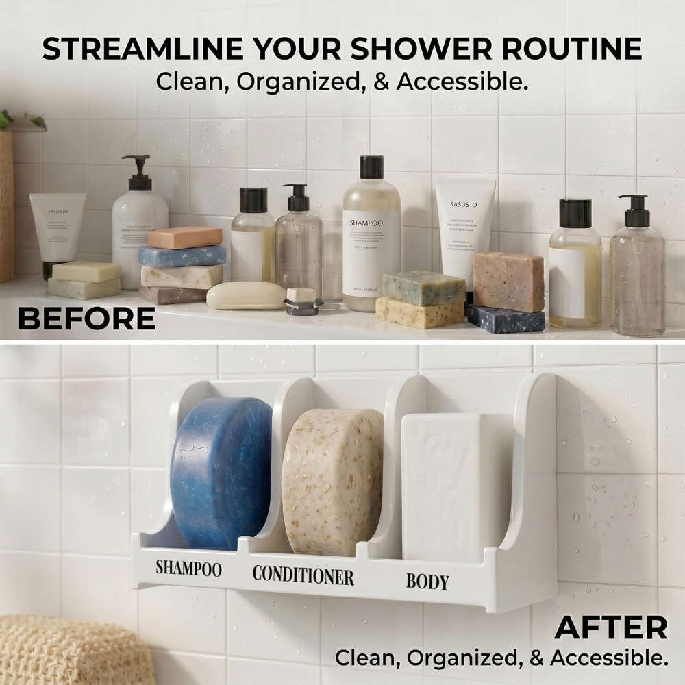 No Drill Self Draining Soap Di - Meal Prep Organizer 评论和价格