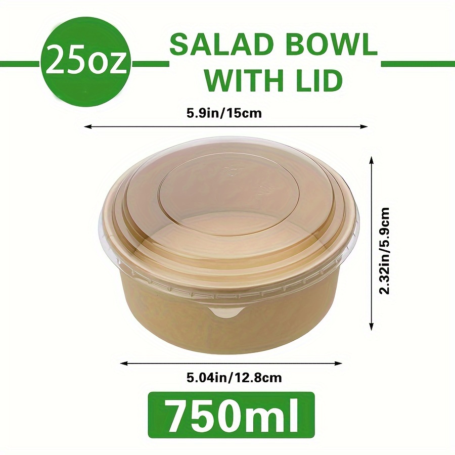 25Oz/750Ml 25/50 Pack Paper Bo - Meal Prep Usa 评论和价格